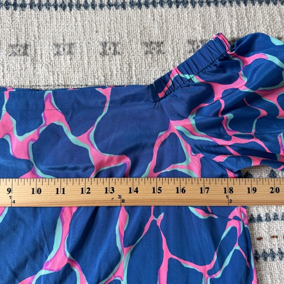 Lilly Pulitzer Silk Tiki Adira Off The Shoulder Mini Dress Size Medium NWOT - Picture 5 of 10